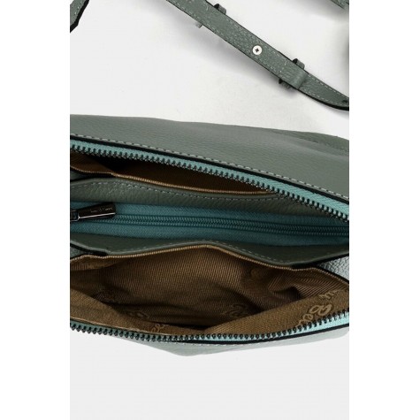 Genuine Leather Green Bag & Accessory Mini (Cross) Bag